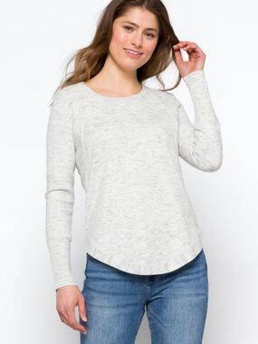 RD STYLE Gray McKinley Ribbed Detail Sweater Size Small